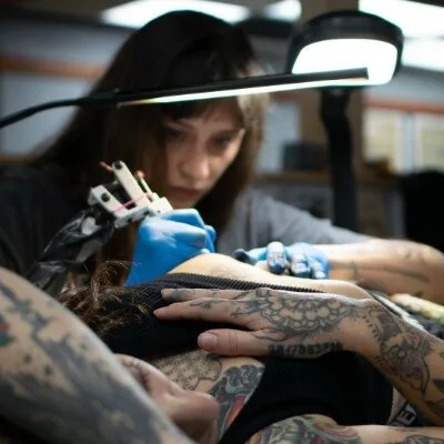 Scripttoria (Victoria) — Refined Script · Lettering · Black & Grey · Memorial tattoo artist at Ohana Tattoo